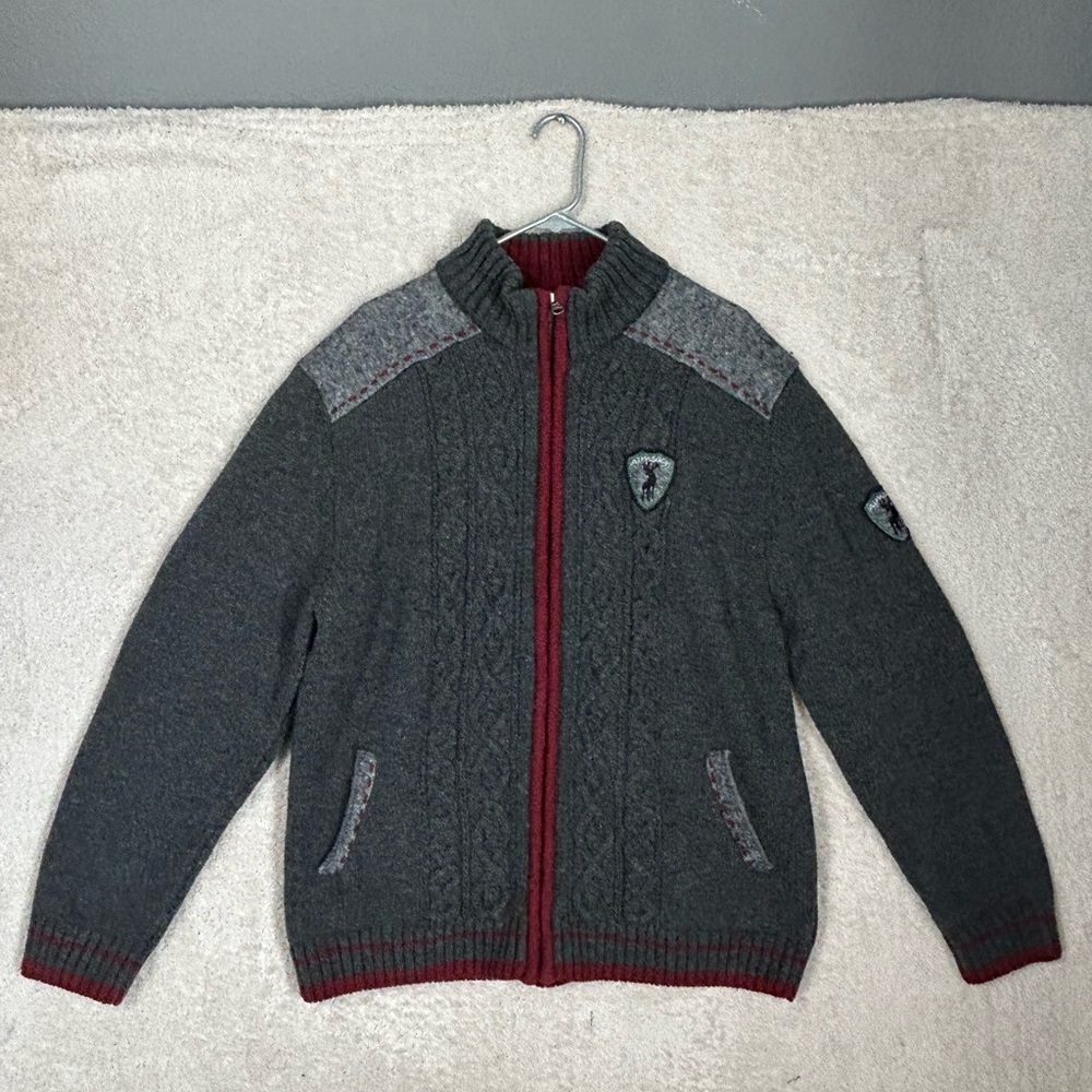 Almsach Men’s Wool Blend Jacket Size XL. Elbow Patches. Preppy Fisherman Core
